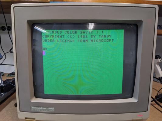 on commodore monitor