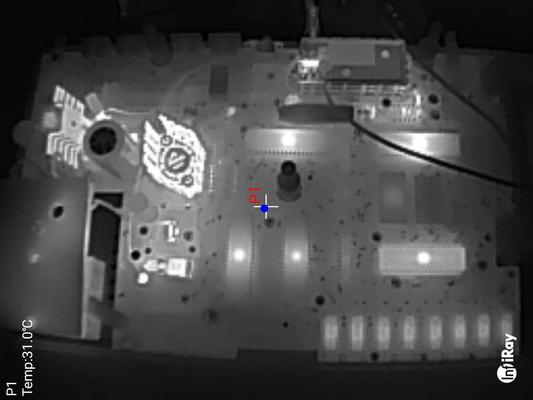 thermal image of board